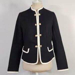Talbots Black Blazer with Gold Buttons